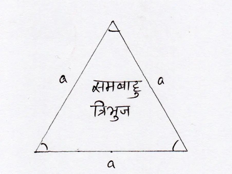 समबाहू त्रिभुज के क्षेत्रफल